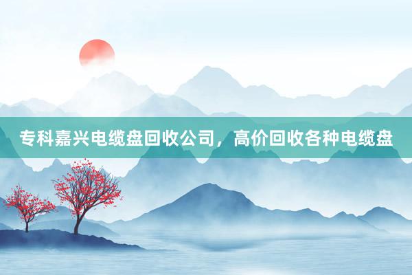 专科嘉兴电缆盘回收公司，高价回收各种电缆盘